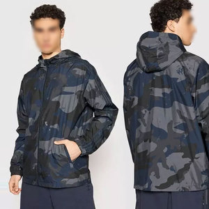 Premium Quality OEM Service Unisex Hooded <b>Canvas</b> Zipper Plus Size Waterproof Windbreaker Jackets Low Price Front Logo - Product Image 5