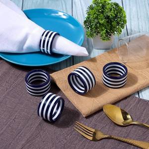 Anneau de serviette en résine et bois fait main, style moderne de luxe, écologique, couleur personnalisable, pour la décoration de table de mariage indien - Product Image 3