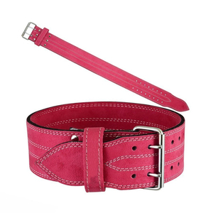 เข็มขัดพยุงหลังสำหรับออกกำลังกาย ทำจากหนังวัวแท้ พร้อมหัวเข็มขัดโลหะแบบคันโยกและแบบง่าม  รับน้ำหนักได้ดี ทนทาน แข็งแรง และสวมใส่สบาย เหมาะสำหรับยกน้ำหนัก  พร้อมโลโก้แบบกำหนดเองได้ - Product Image 3