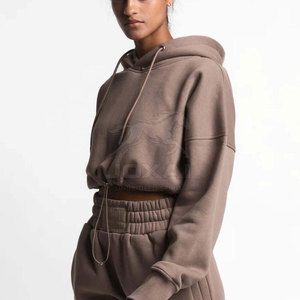 Hoodies courts pour femmes, best-sellers, de qualité supérieure, en tissu léger, couleur personnalisable - Product Image 3