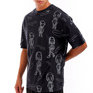 T-shirts en tissu éponge solide personnalisables, anti-plis, 100 % coton, haute qualité, grandes tailles pour hommes, couleur et logo personnalisés, best-sellers - Product Image 3