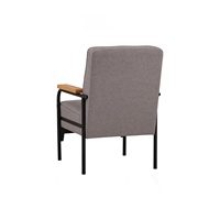 Moderner Einzel-Sessel aus Stoff, Gepolsterter Armlehnstuhl, Umweltfreundliches Design mit Metallrahmen für Apartment, Hotel, Villa, Wohnzimmer