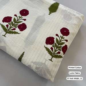 Tissu en coton pur de luxe, tissé à la main, naturel, doux, respirant, idéal pour les robes, les kurtis et les vêtements de tous les jours - Product Image 3