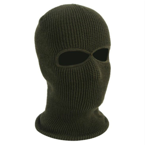 Cagoule d'hiver 2 trous pour cyclisme, masque facial intégral 100 % polyester, protection faciale pour moto, équitation en extérieur, ski, alpinisme - Product Image 1