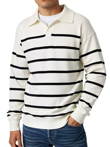 Pull tricoté doublé uni respirant et écologique pour homme, style boyfriend, col à revers, style japonais, manches longues, doux, pour l'hiver - Product Image 3
