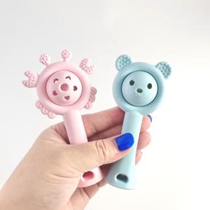 Anneau de dentition pour bébé en forme de crabe – Silicone de qualité alimentaire pour une mastication et un jeu sécurisés - Product Image 1