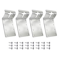 Support de montage vertical en acier pour poteau en T, à fixation unilatérale, avec revêtement en poudre, pour boîte aux lettres et support de signalisation