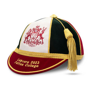OEM Honor Velvet Sporty Uniform Cap Silk Screen Printed 3D Embroidery Ceremonial Events <b>Bands</b> Private Label Unisex Adult - Product Image 1