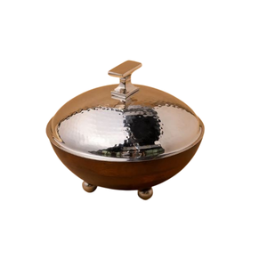 Nuevo Plato para Servir Comida de Metal y Madera de la Mejor Calidad, Diseño Clásico para Servir, Tendencia Actual, Hecho a Mano, Decorativo - Product Image 4