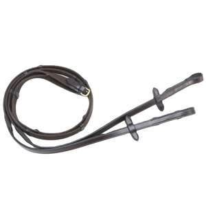 Riendas de Cuero Premium para Caballo con Agarre de Goma y Hebillas de Acero Inoxidable, Riendas Duraderas para Equitación, Logotipo Grabado FAB International - Product Image 1