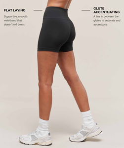 Women High Waist Lightweight Seamless Yoga Shorts Sexy <b>Tight</b> Design Fitness Sports Breathable Cycling Four-Way Stretch - Product Image 4