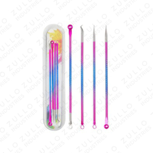 Professional 4 Piece Blackhead Remover Kit Stainless Steel Comedone Extractor <b>Tools</b> for Facial Pore Skin Care - Product Image 3
