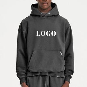 Sweat-shirt à capuche pour homme en mélange de coton doux, coupe décontractée, style streetwear, confort quotidien, vêtement décontracté - Product Image 1