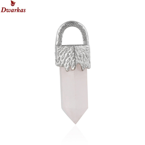 Pendentif crayon en argent sterling 925 avec pierre précieuse onyx vert naturel, design moderne et élégant, vente en gros d'usine, sur mesure pour collier - Product Image 5