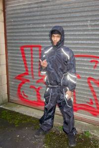 Nuevo Conjunto de Chaqueta y Pantalón Cortavientos de Nailon Tejido con Logotipo Personalizado OEM 2026, Conjunto de Dos Piezas para Hombre, Ropa Casual - Product Image 2