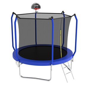 Trampolino da Esterno 10FT con Canestro da Basket, Approvato ASTM, Tipo Rinforzato con Rete di Sicurezza per Giochi di Salto - Product Image 3