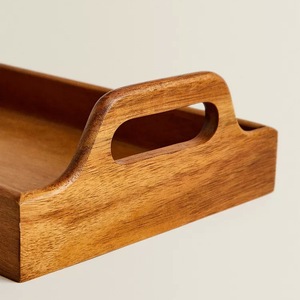 Plateau de service en bois massif de qualité supérieure pour ottoman, fournisseur en gros - Product Image 4