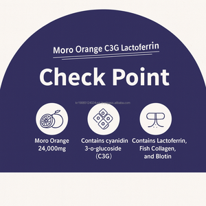 Complément Beauté Naturelle Premium pour Adultes : Comprimés à Croquer d'Extrait d'Orange Moro C3G, Lactoferrine, Collagène Marin et Biotine 1000mg X - Product Image 3