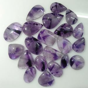 Améthyste naturelle dentelle rectangulaire polie Cabochon forme mixte pierres précieuses en vrac pour la fabrication de bijoux - Product Image 5