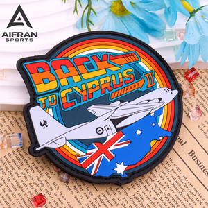 Aifran Factory Custom PVC Rubber <b>Patch</b> with Hook Loop Backing for Hats <b>Backpack</b> Clothing Durable Logo <b>Patch</b> - Product Image 3
