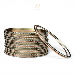 New 2026 Stainless Steel Multicolour 18K Gold Plated Bangles Set for Women Premium Indian Wedding Fashion Jewelry Wholesale - Product Image 2