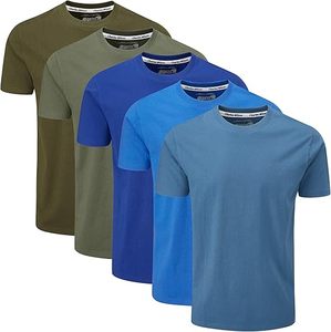 <b>Men's</b> Solid Color Short Sleeve O-Neck 100% Cotton Jersey T-Shirt Regular Fit Casual Hip Hop Quick Dry Breathable Knitted Fabric - Product Image 1