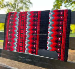 Manta de Calidad Superior para Caballos de Exhibición para Monta Western de Lana de Nueva Zelanda Tejida a Mano de Doble Trama en Colores Atractivos - Product Image 3