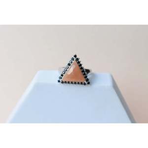 Platinum <b>Peridot</b> Prong Set Ring for Children Handmade Designer Statement <b>Jewelry</b> - Product Image 3