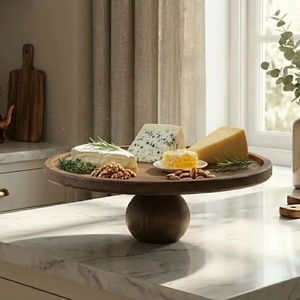 Base Redonda de Madera para Tartas, Perfecta para Exhibir Tartas, Pasteles, Cupcakes en Mesa, Cocina, Hogar y Eventos de Bodas y Cumpleaños - Product Image 1