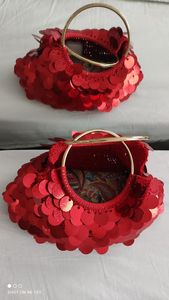 กระเป๋าถือทำมือจากอินเดีย ยี่ห้อ MS Handicraft รับรองคุณภาพ ประดับลูกปัดแก้วหลากสี ดีไซน์สั่งทำได้ พร้อมหูหิ้วแบบถือได้ เหมาะสำหรับใช้ในชีวิตประจำวัน - Product Image 4