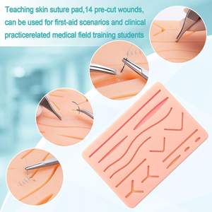 Kit complet de suture orthopédique pour étudiants en médecine vétérinaire, incluant un coussin en silicone réaliste et un manuel pour les hôpitaux - Product Image 2