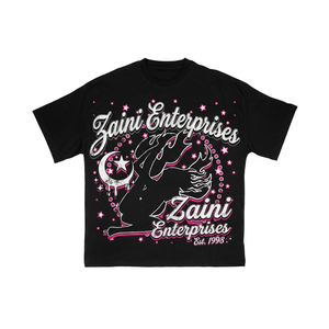Camiseta Sencilla para Hombre, 270 Gramos, 100% Algodón Premium, Negra, con Serigrafía de Logotipo Personalizado, Corte Regular, Antiarrugas, Cuello Redondo, Manga Corta - Product Image 1