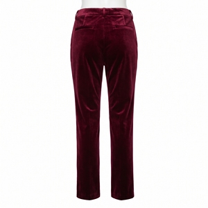 <b>Men's</b> <b>Velvet</b> Formal High Waist Straight Evening <b>Trousers</b> Smart Casual Occasion OEM ODM Wholesale Factory Private Label - Product Image 2