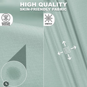 เสื้อเดินป่าระบายอากาศได้ดีสำหรับผู้ชาย ผ้าโพลีเอสเตอร์ 100% เสื้อผ้ากีฬากลางแจ้ง เสื้อผู้ชาย แห้งเร็ว น้ำหนักเบา สไตล์ลำลอง เสื้อเดินป่า - Product Image 5