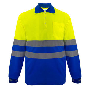 Camiseta de Trabajo de Alta Visibilidad Personalizada al por Mayor, Camiseta de Seguridad de Manga Corta, Transpirable, Reflectante, Tipo Polo - Product Image 1