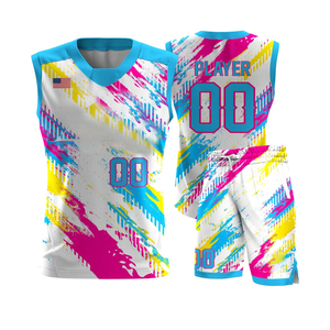 Uniforme de basket-ball respirant unisexe pour les jeunes et les hommes, maillot d'équipe personnalisable pour l'entraînement et les matchs d'été, ensemble de gilets avec logo - Product Image 4