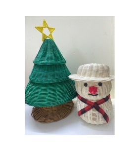 Venta al por mayor cesta de almacenamiento de mimbre de oso/cesta de mimbre para habitación de Niños de ratán bohemio con tapa para almacenamiento de tela decoración del hogar - Product Image 4