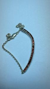 Gagli Rigli Gems <b>Red</b> Garnet Tennis Chain 925 Silver Women's Luxury <b>Bracelet</b> Fashion Hip Hop Jewelry for Anniversary Gift Party - Product Image 4