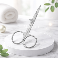 Ciseaux à cuticules professionnels en acier inoxydable de haute qualité, tranchants, droits, pour droitiers, outil de manucure et pédicure pour peaux mortes