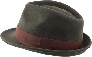Black Wool Felt Fedora Hat Ribbon Band Adjustable Wide Brim Unisex Classic Style for Party Outdoor Travel - Product Image 3