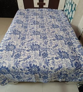 Cubrecama Floral con Estampado de Pájaros, Estilo Bohemio, Moderno, para Todas las Estaciones, de Mezclilla Estampada, con Relleno de Algodón Hecho a Mano, para Uso Doméstico - Product Image 5