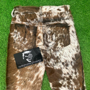 UNBRIDLEDS INDUSTRY 2026 Pantalon évasé unisexe en cuir véritable de vachette pleine fleur pour homme, hiver, audacieux, élégant, coupe cloche, élastique - Product Image 3