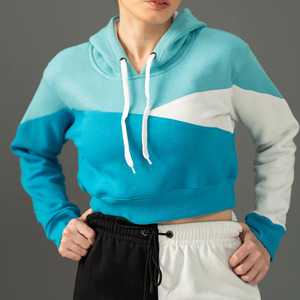 Sweat-shirt à capuche oversize pour femme PENTO INDUSTRY, couleur unie, épaules tombantes, manches longues, en molleton de coton anti-boulochage, avec poches - Product Image 4