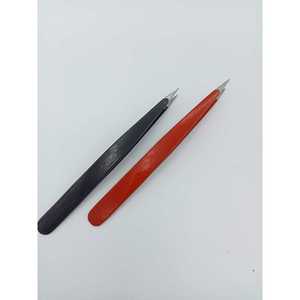 Pince à cils professionnelle pour artiste en extensions de cils, outil d'isolation incurvé en acier inoxydable, fournitures de beauté en gros - Product Image 1