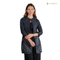 PJG Atasan Tanpa Lengan Wanita Vintage Buatan Tangan 100% Katun Indonesia Gaya 50an Cetak Digital Cetak Bercahaya