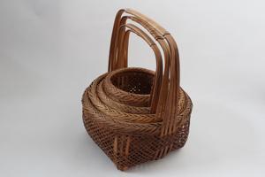 Panier de rangement en bambou japonais vintage du Vietnam, style Ireko, lot de 4, tissé à la main, fournisseur et fabricant - Product Image 2