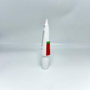 Emballage de tube cosmétique pratique, tube rond en PE pour écran solaire avec surface brillante, impression offset, fermeture incurvée et bouchon pompe blanc - Product Image 3