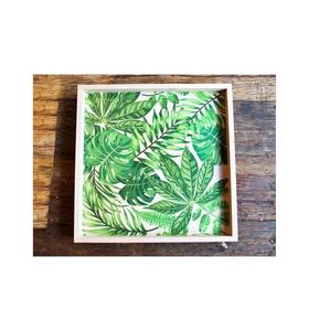 Floral Printed Wooden Serving Storage Tray For <b>Breakfast</b> Coffee Food Tray Wood Platter & Vanity Tray For Coffee Table Decoration - Product Image 5