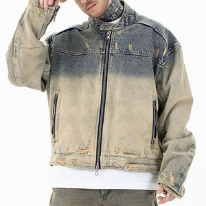 Chaqueta Vaquera Reflectante de Alta Visibilidad para Hombre, Ropa de Calle, Abrigo Vaquero de Moda - Product Image 6