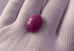 ทับทิมธรรมชาติ 29.91 กะรัต สีแดง คอรันดัม |   พลอยรูปไข่ขนาดใหญ่แบบหลวม - Product Image 2